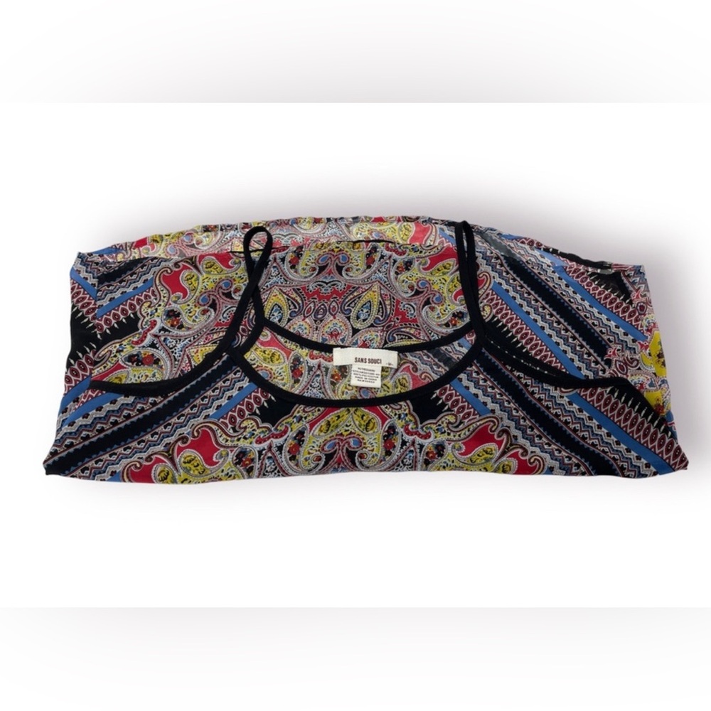 Sans Souci Cropped Floral Print Tank Top - Picture 8 of 8